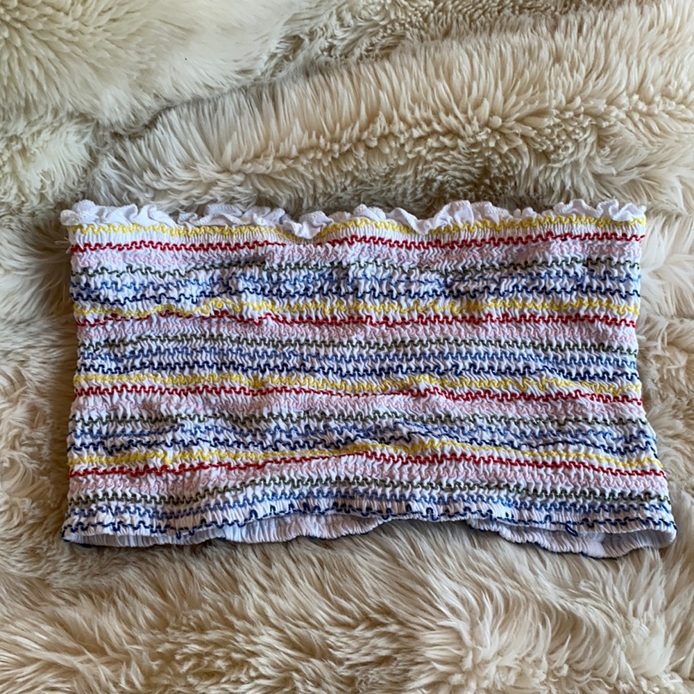 Rainbow tube top